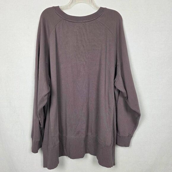 Maurices Oversized Pullover Sweatshirt Purple 4X - Picture 5 of 8